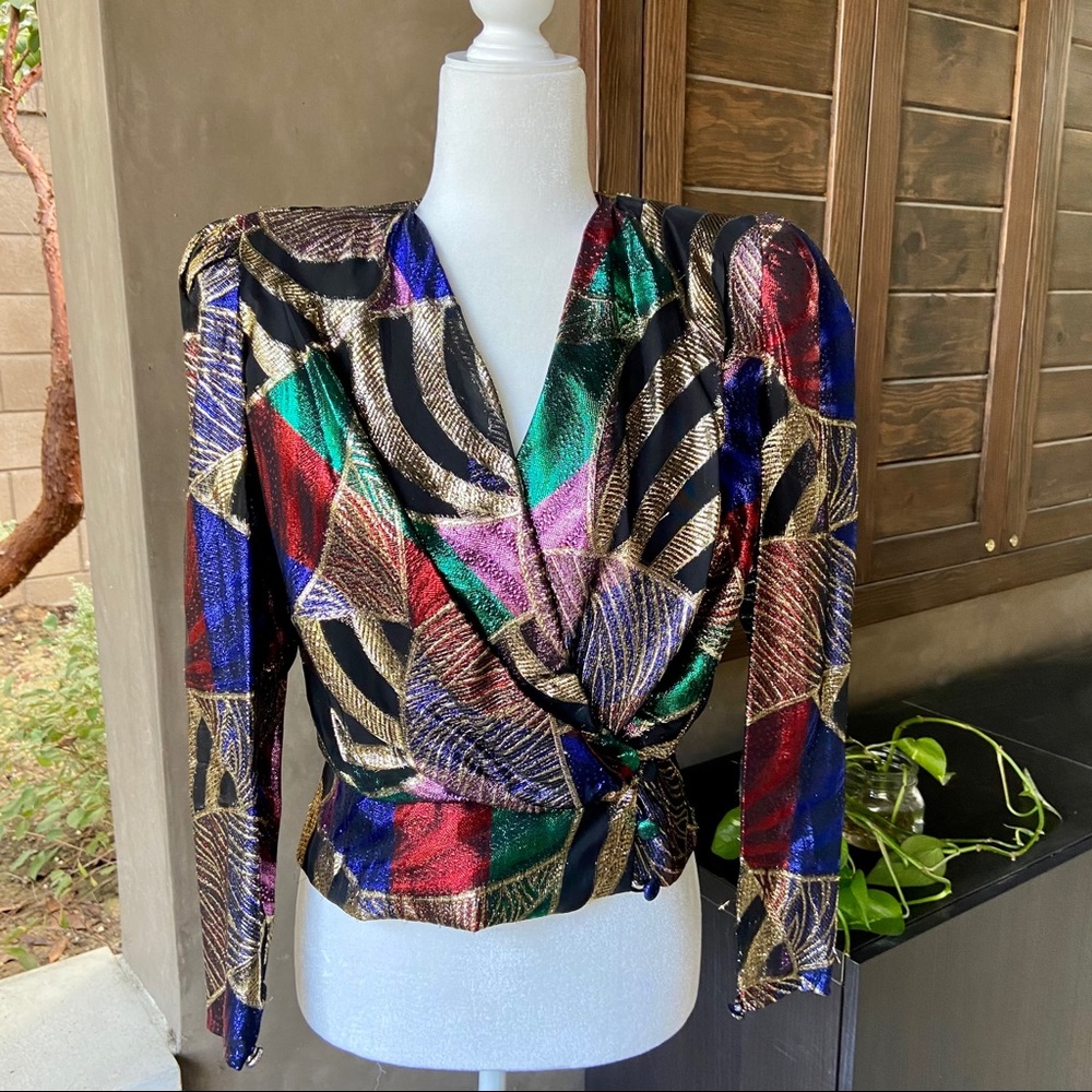 Vintage Wrap Top 1980s